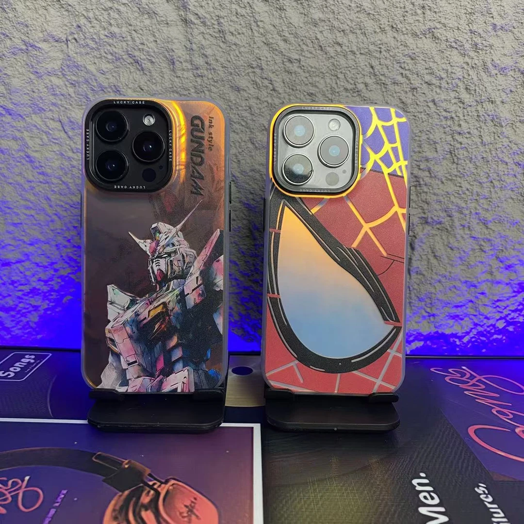 蜘蛛侠~IMD镭射适用于苹果小米华为荣耀时尚创意软硬结合耐手汗