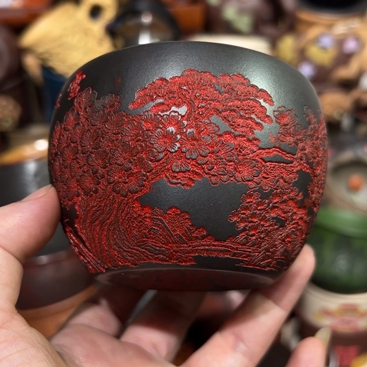 紫砂茶杯宜兴紫砂主人杯