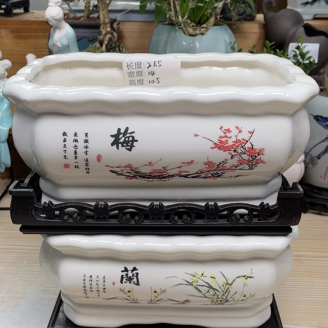 紫砂花盆陶瓷艺术花盆陶瓷