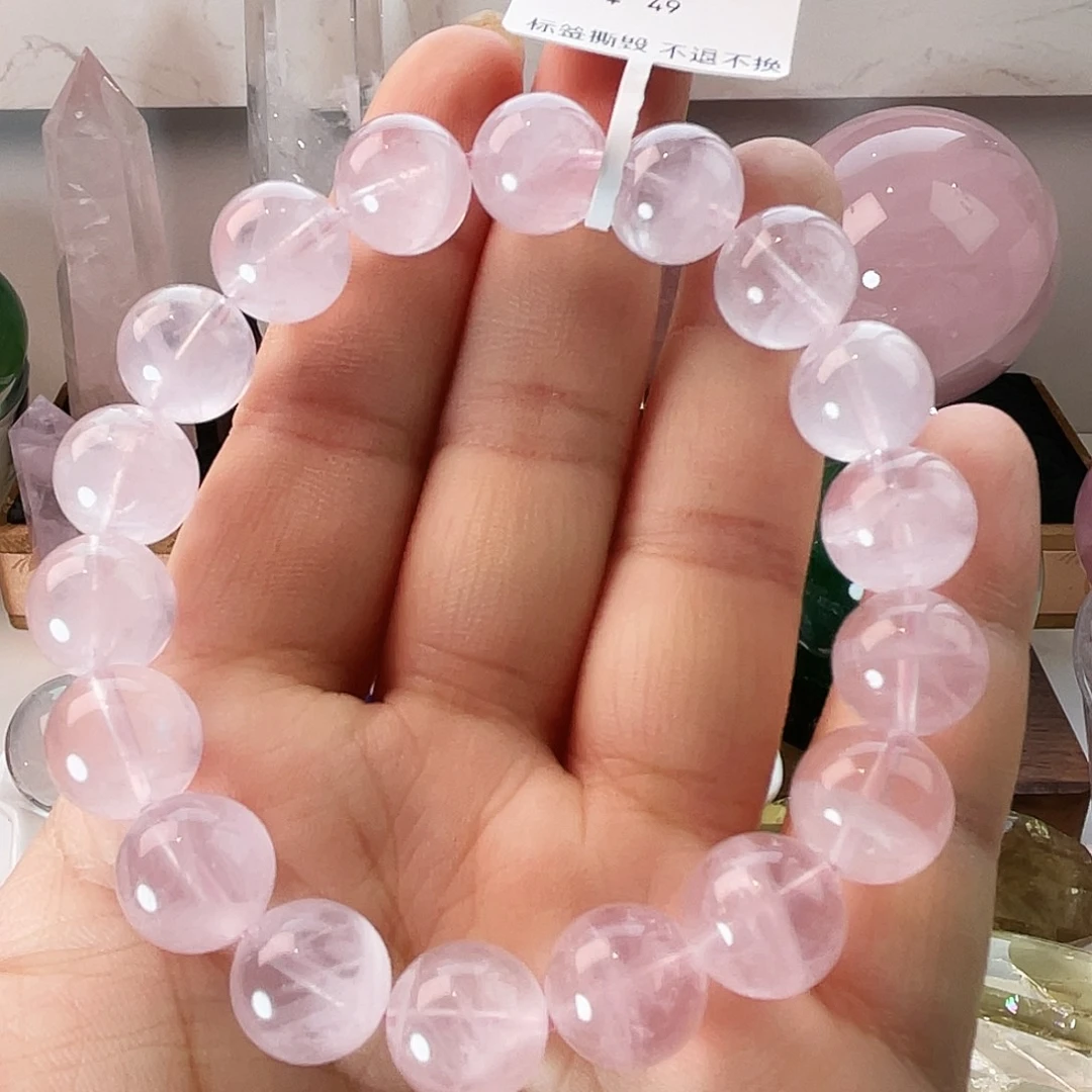 水晶手链未镶嵌粉水晶11➕