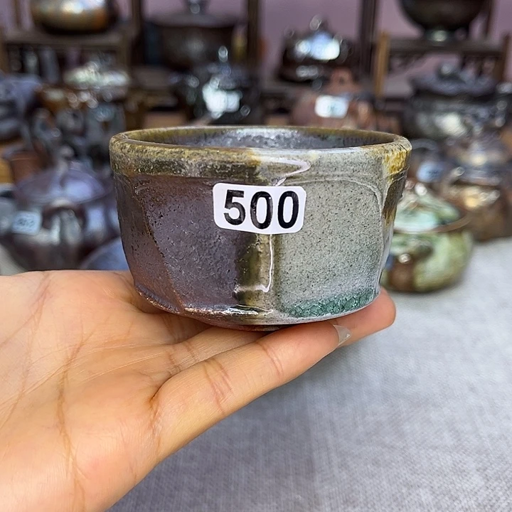 裸柴烧陶瓷手工茶器
