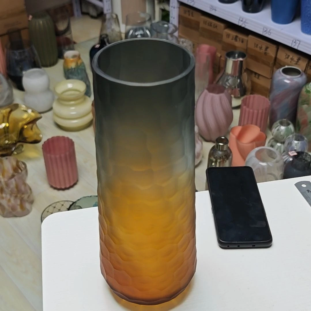 08555高31口8琉璃花瓶