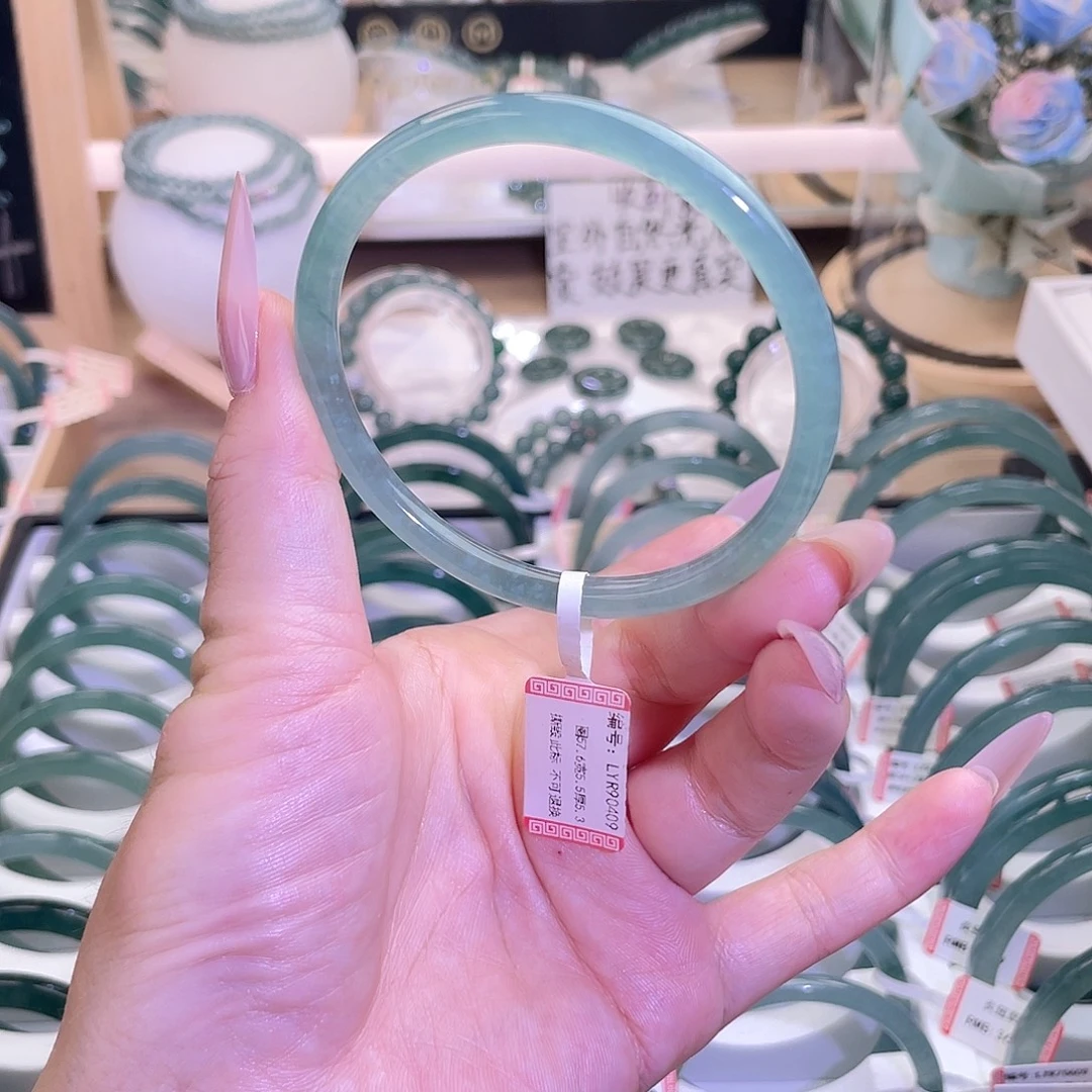 翡翠未镶嵌手镯56-57