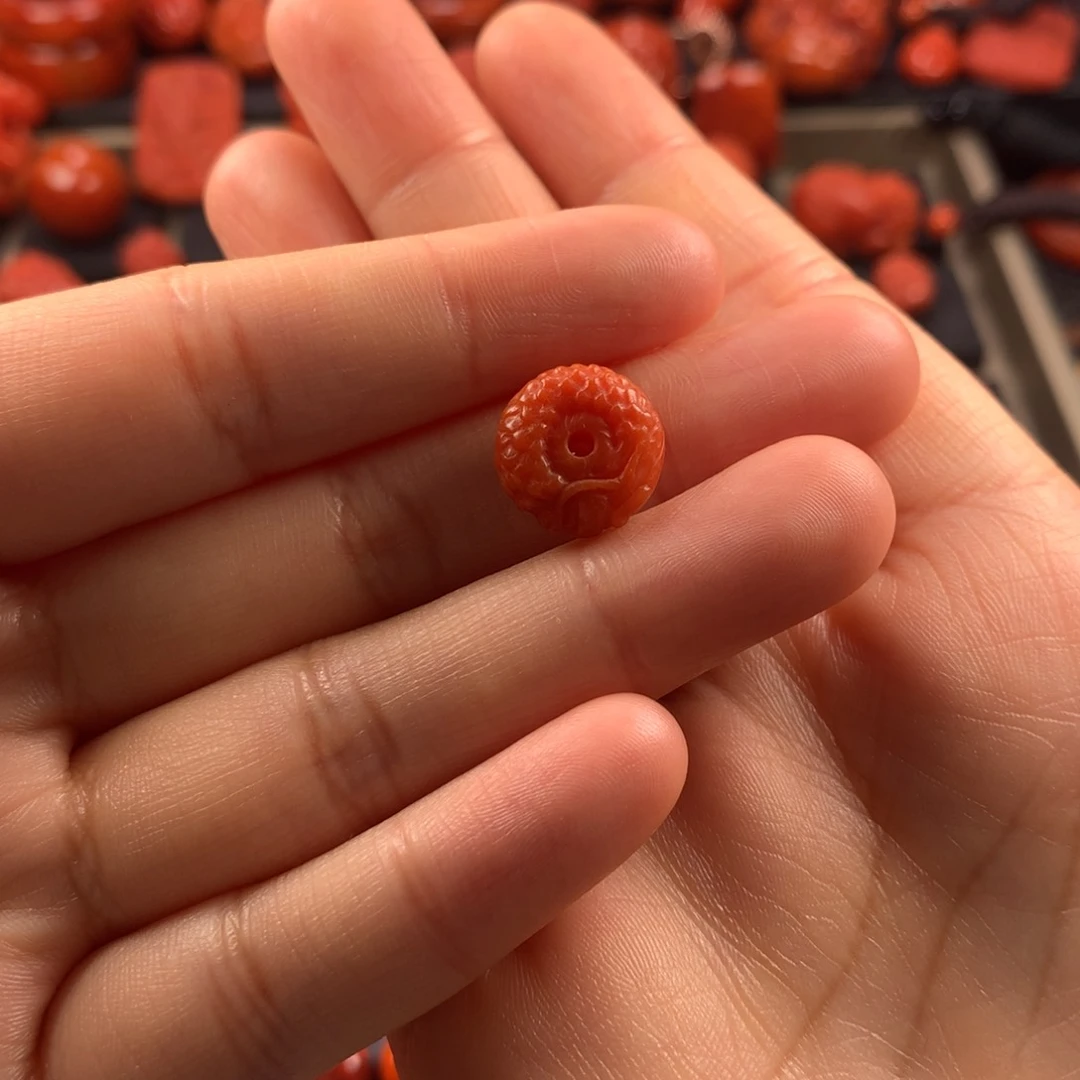 南红玛瑙龙扣13MM未镶嵌