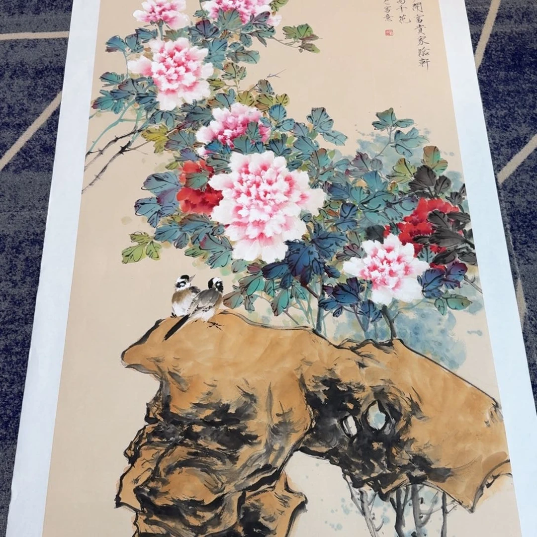 国画国画作品山水花鸟