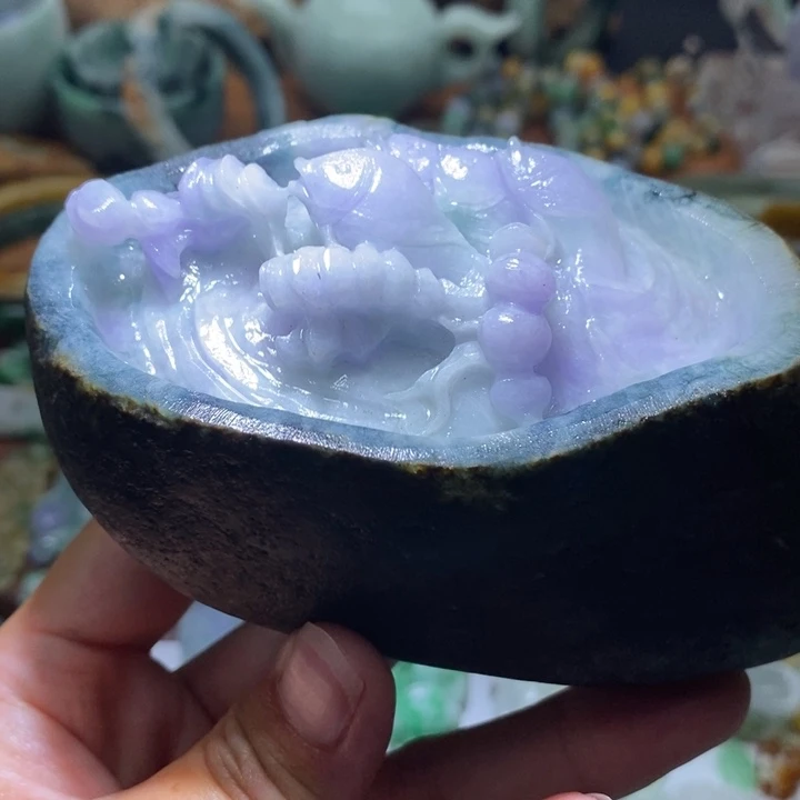 清***晨定制翡翠未镶嵌毛货