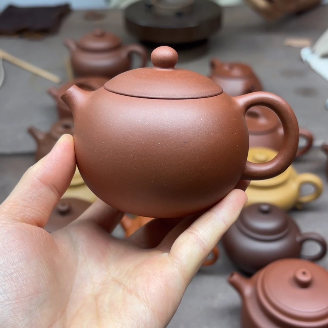 茶壶紫砂紫泥西施150cc封釉