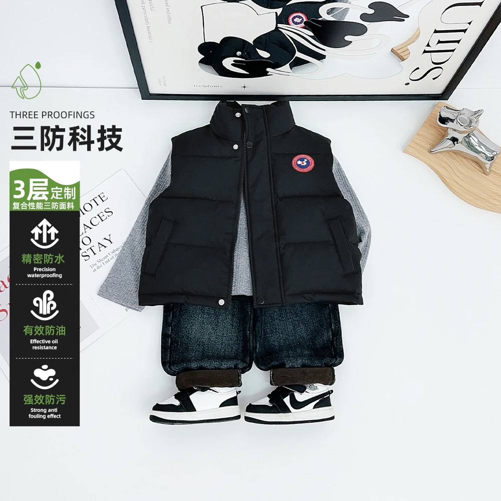 儿童秋棉马甲加厚2025新款秋冬装男童外套 FB25294 悠悠童话童装