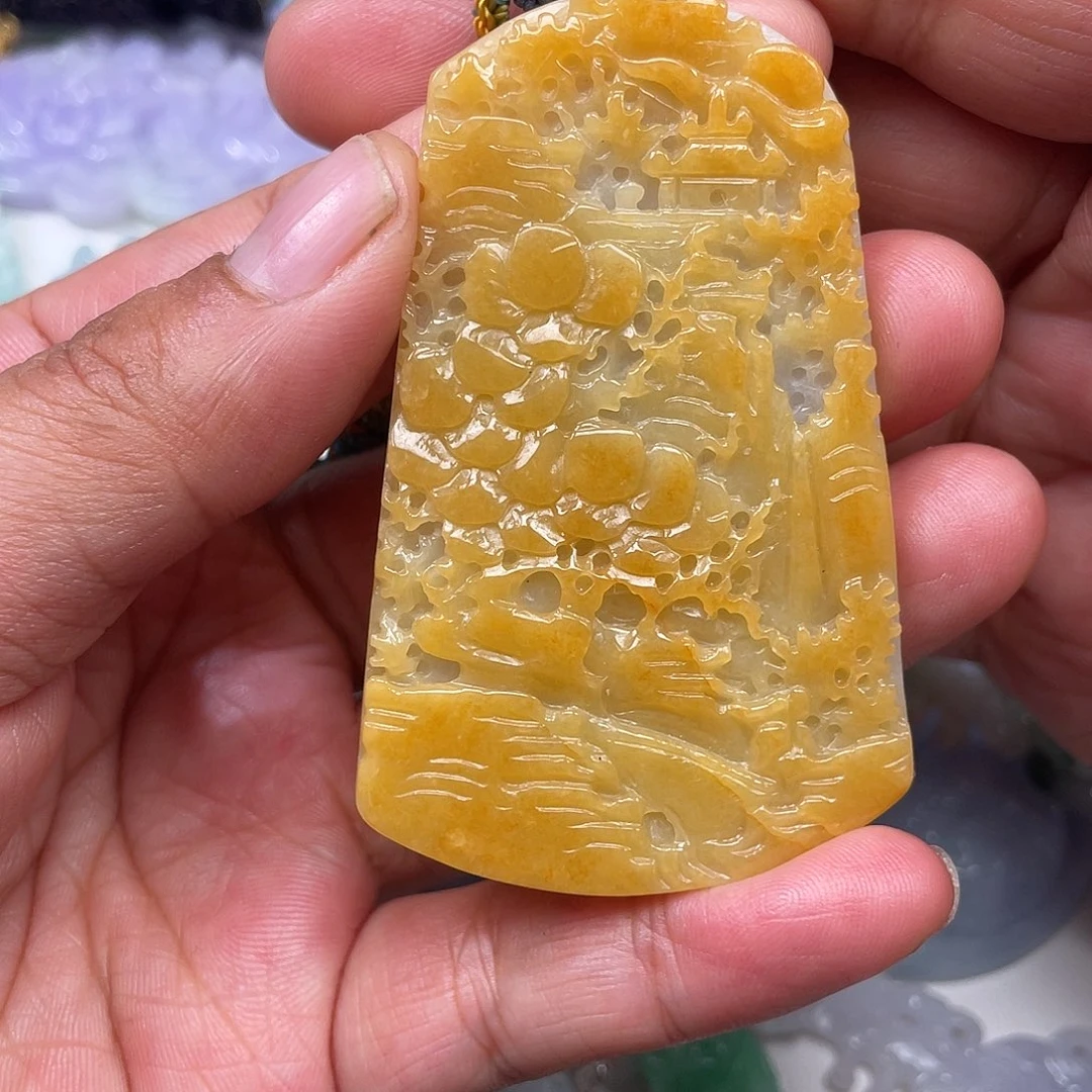 颈饰未镶嵌翡翠翡玉缘翡翠