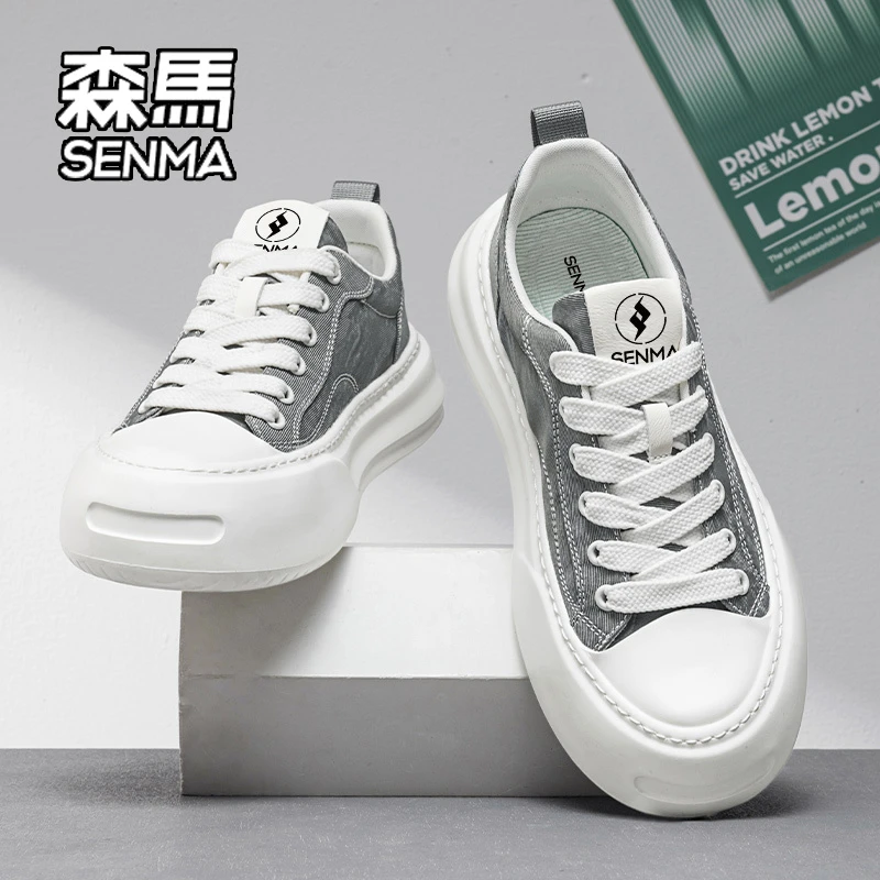 SENMA/森马男鞋2026年春冬透气百搭学生板鞋青少年运动休闲帆布鞋