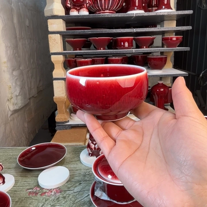 景德镇陶瓷浅行窑大禅定杯福利