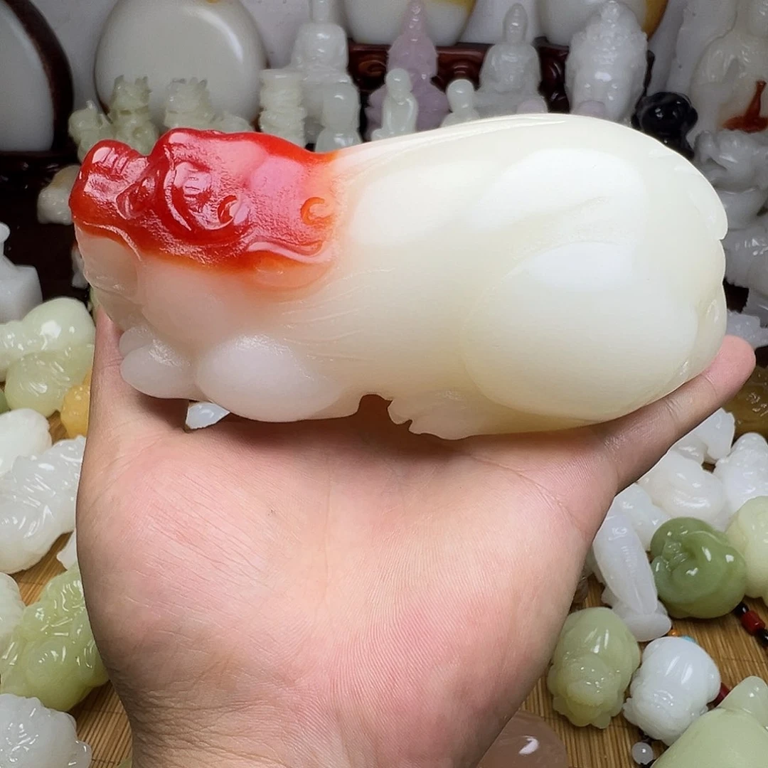 石材学**惯手工雕刻貔貅摆件