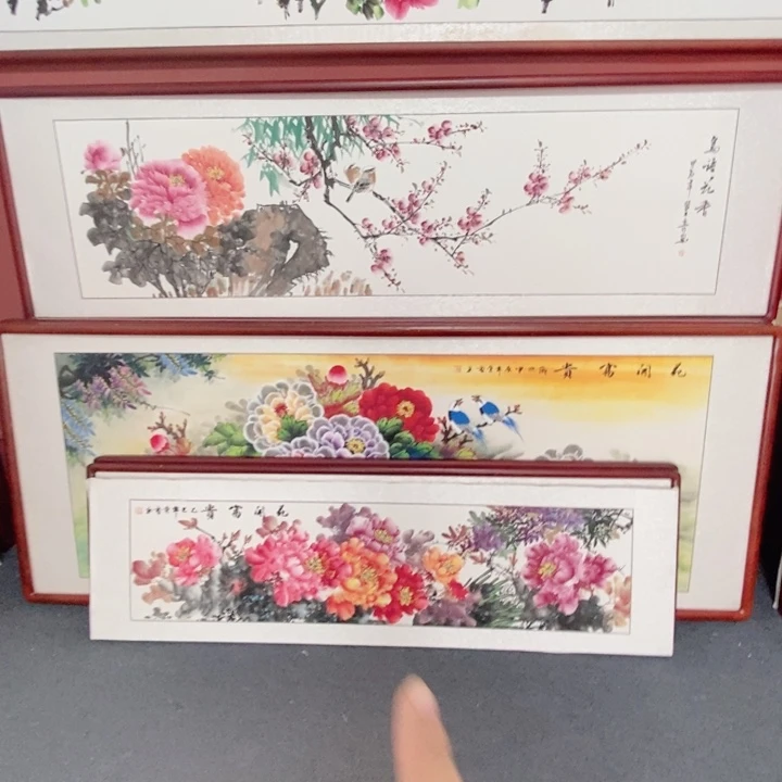 国画165*50尺寸带框包邮送到家