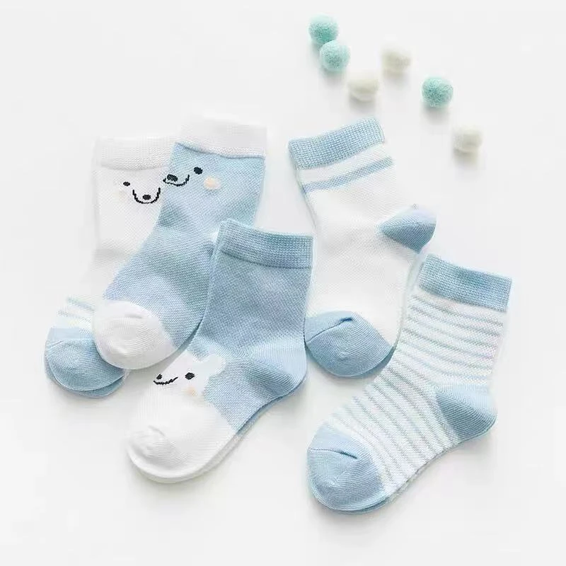 婴幼儿夏季网眼袜（五双装）默认微瑕