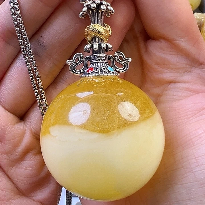 蜜蜡颈饰未镶嵌蜜蜡