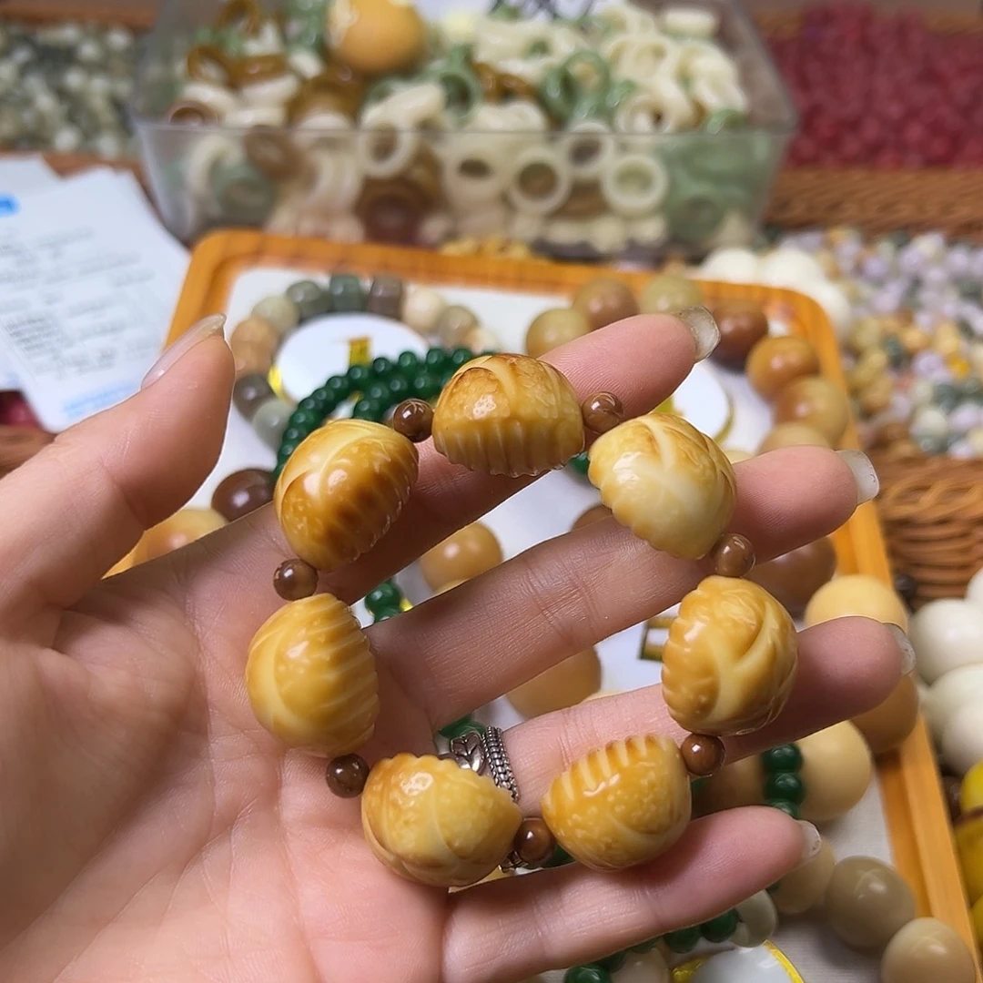 菩提根/象牙果手串全品炭烤菠萝手捻1条