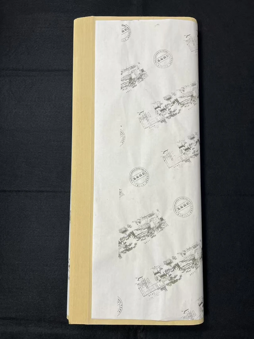 【南唐竹纸】四尺整张半生熟书法专用练习纸毛边纸