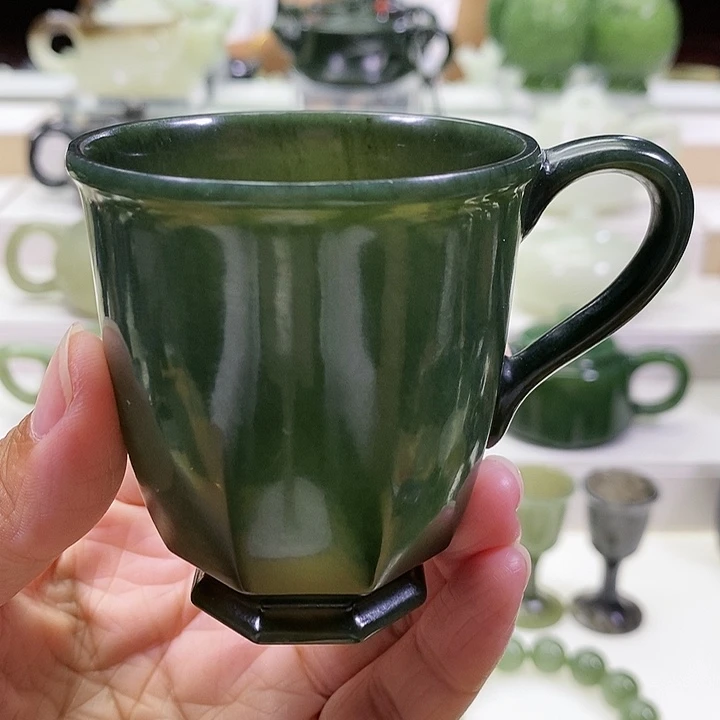 未镶嵌和田玉挂件茶杯120m l