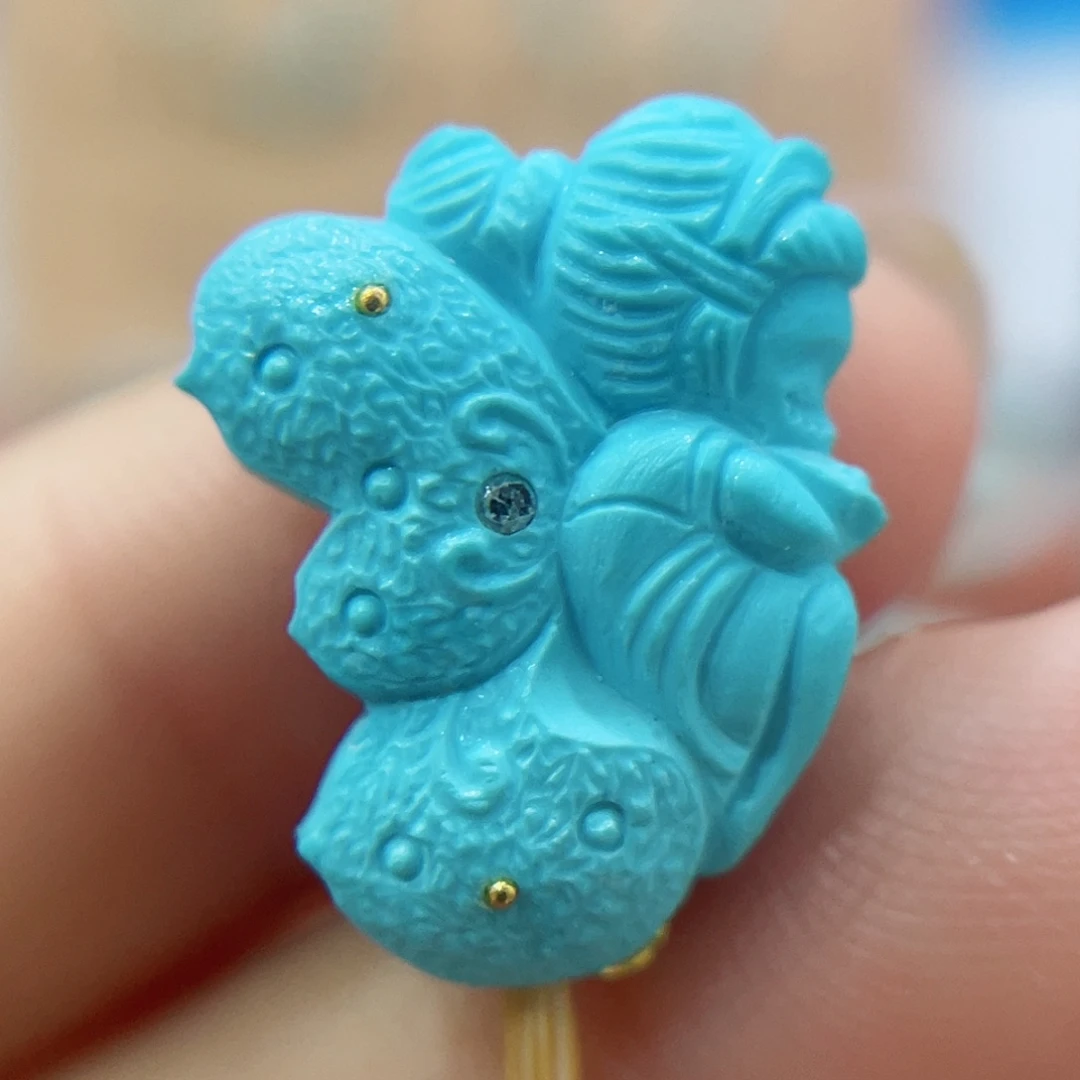未镶嵌绿松石珠宝奇石