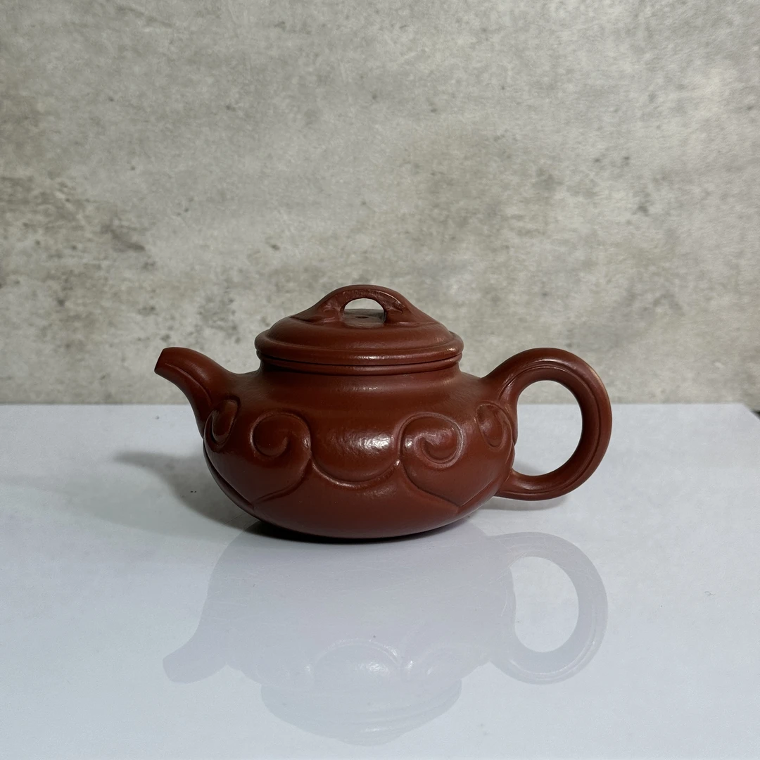 仿古如意 大红袍 150cc 魏加峰制 紫砂壶1055
