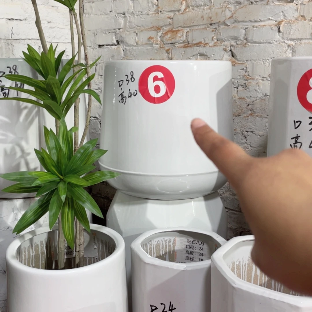 红陶水滴特大号纯白