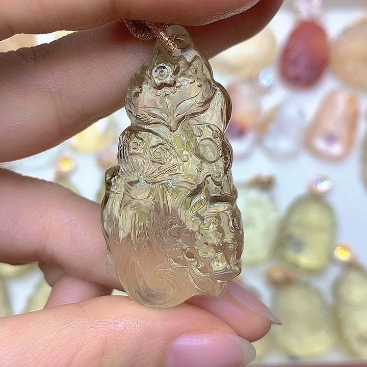 紫晶未镶嵌吊坠(不含链)