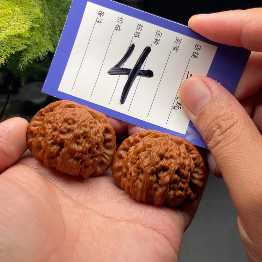 文玩核桃把件白狮子44