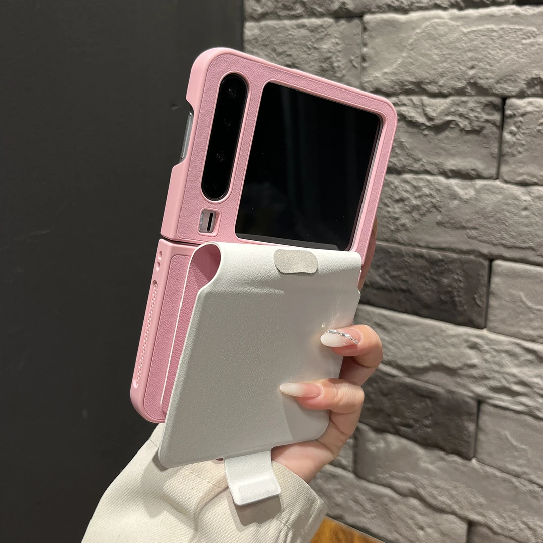 粉色皮套带指环书本壳适用华为puraX手机壳pocket2荣耀MagicVFlip