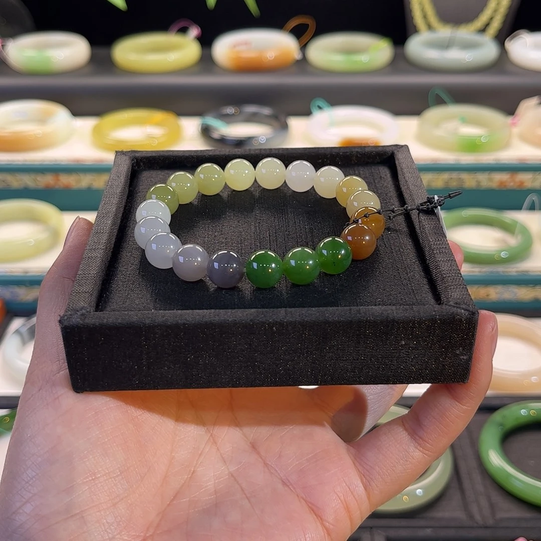 未镶嵌手镯和田玉多宝卡10