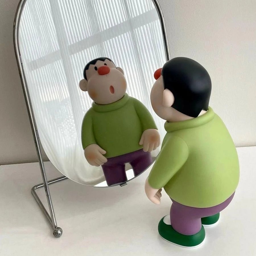 歪头胖虎大手办动漫客厅摆件玩偶玩具礼物家居摆件