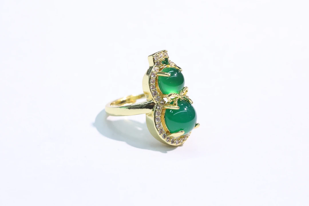 TYJZ445绿翡翠戒指