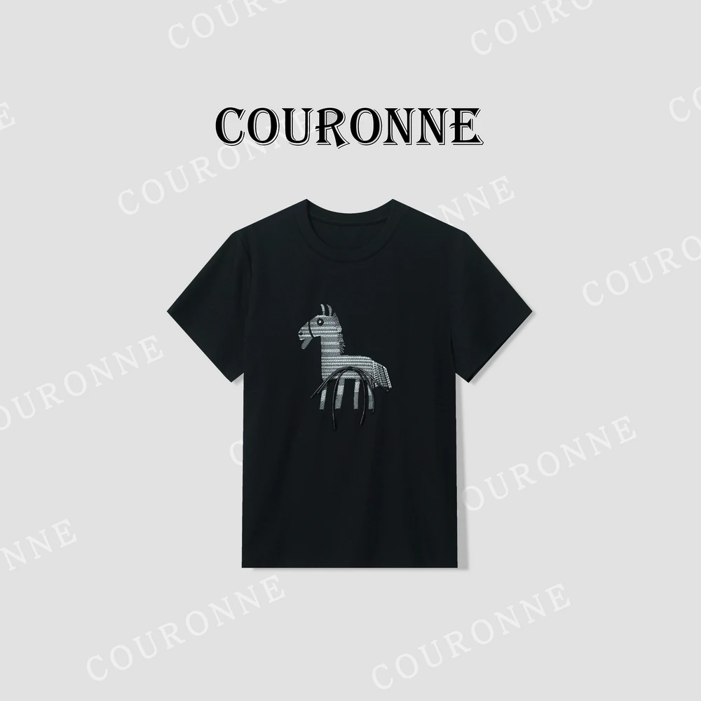 【小熊】-春夏‘’减龄休闲百搭时髦设计感显瘦短袖33232