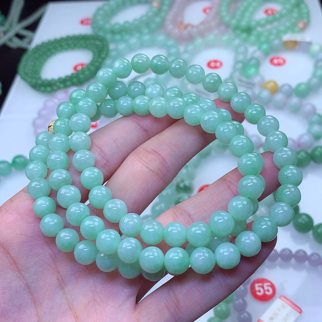 翡翠未镶嵌毛衣链