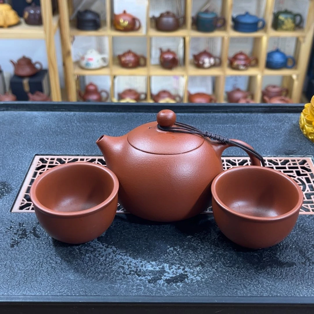 紫砂紫砂曾健全橘皮西施（一壶三杯）