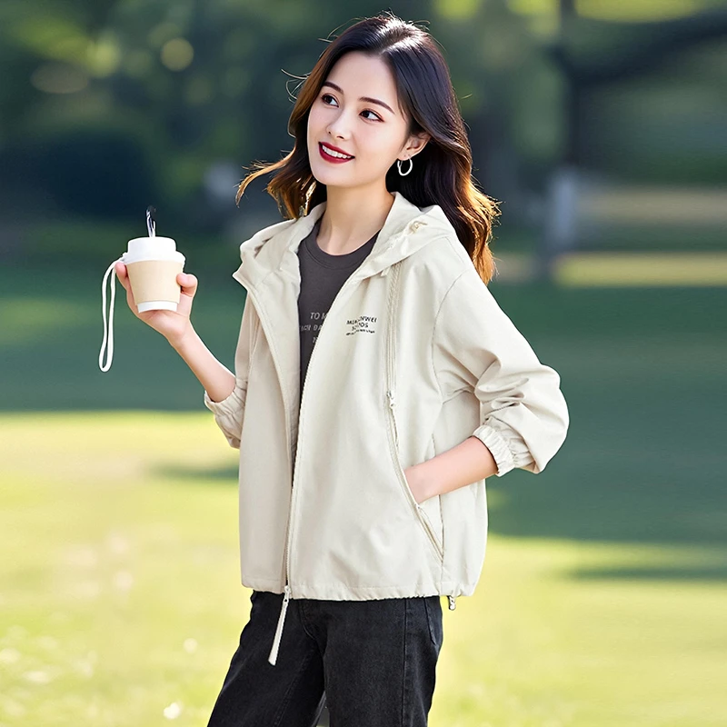 哥弟阿玛施正品秋冬休闲短款女连帽外套风衣时尚运动加绒加厚夹克