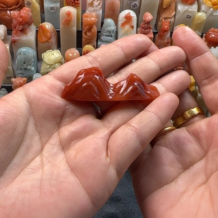 昌化石印石凭**雨1.4-5.6厘米左右包刻字