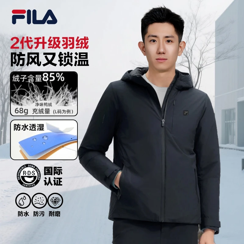 年货节高质VC羽绒服FILA斐乐官方防水透湿冬季保暖鸭绒F51M543901