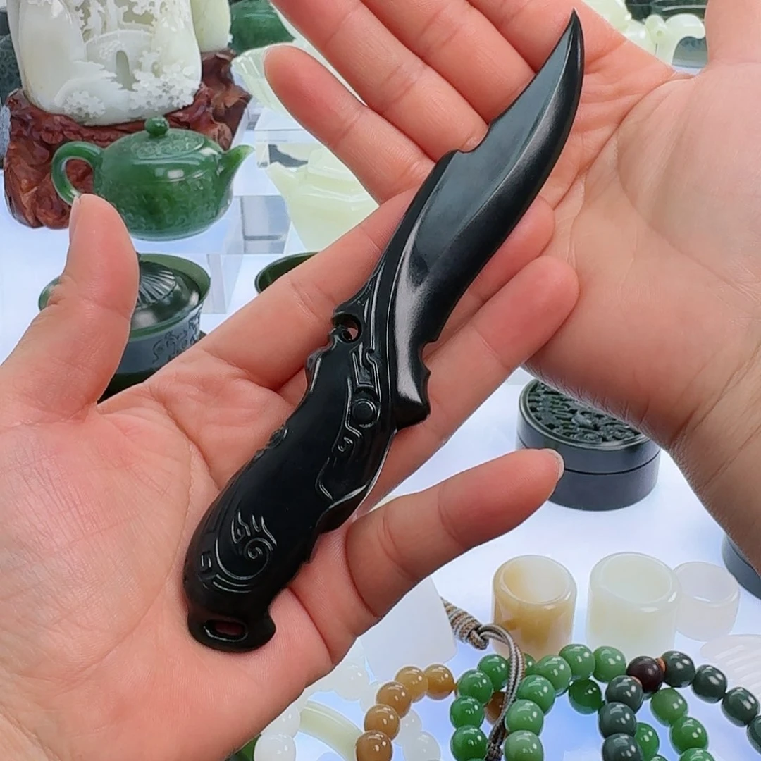 和田玉（青玉）挂件未镶嵌用****4