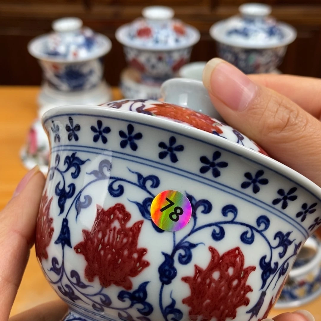 手绘现代茶具非古董