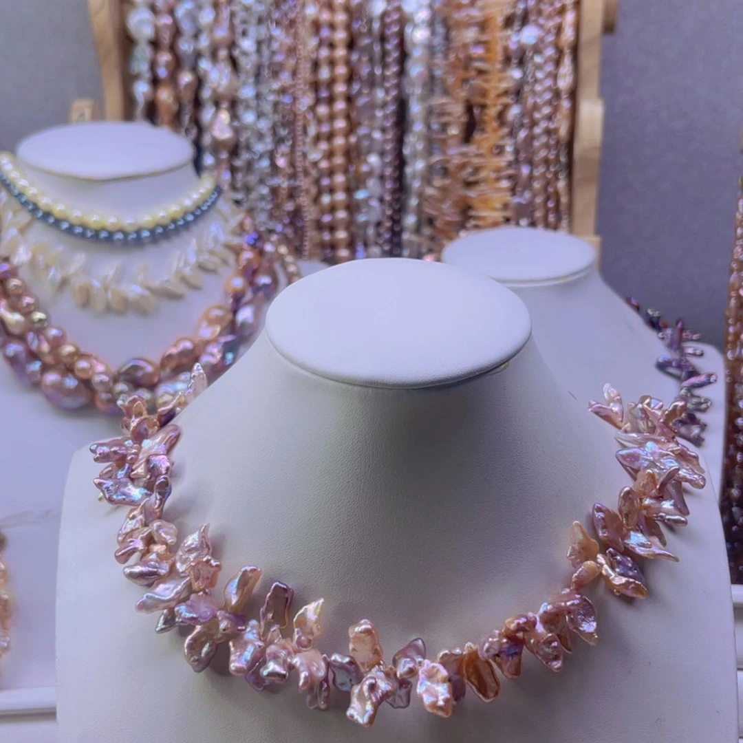 淡水珍珠手绳合金小*