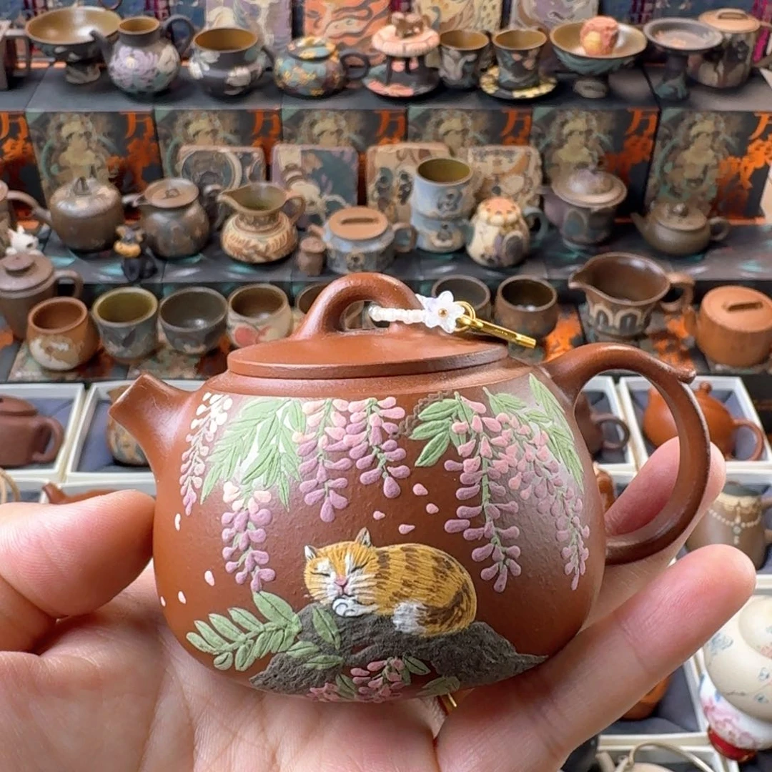 茶壶紫砂140ml原矿精工半手