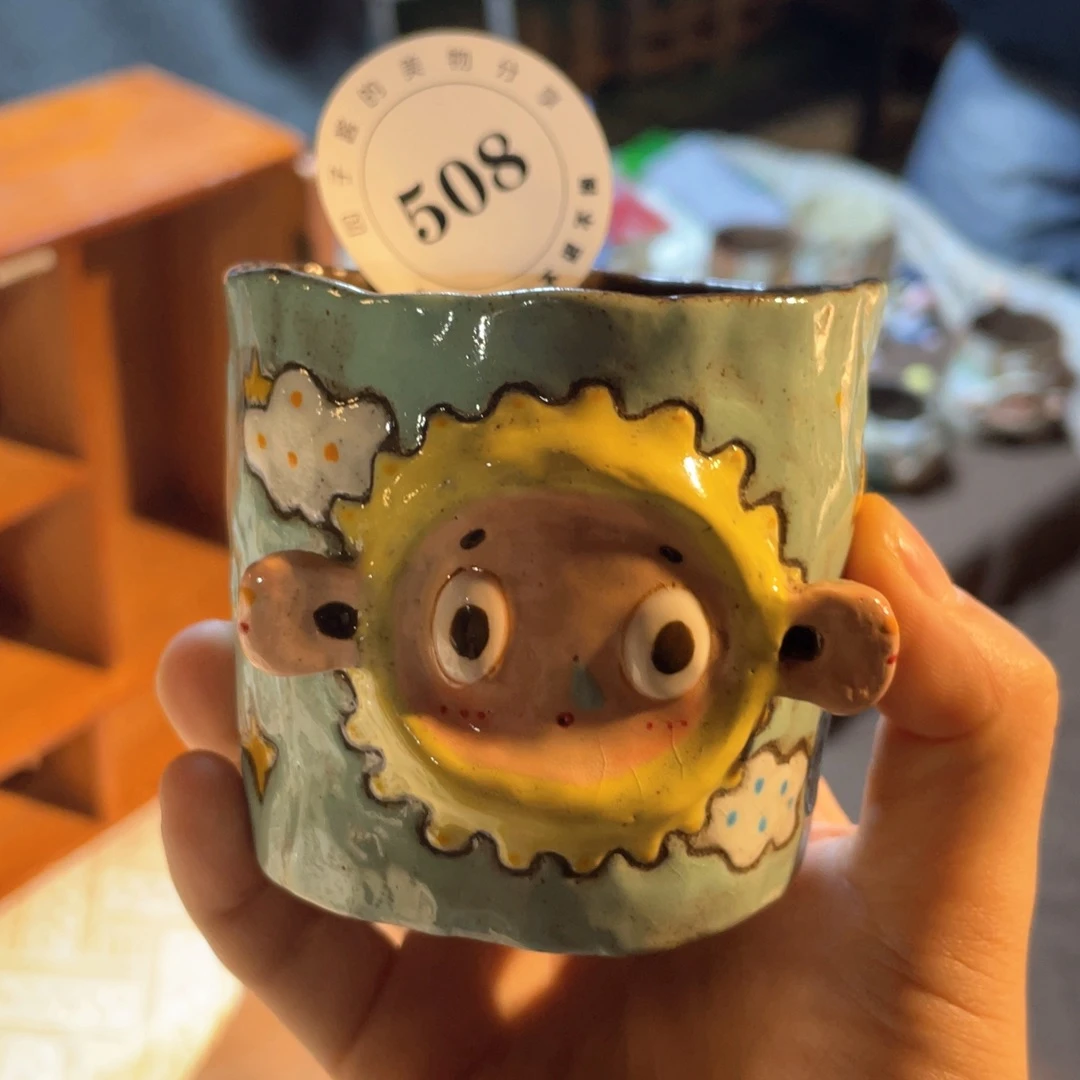 微***兽景德镇手工陶瓷杯