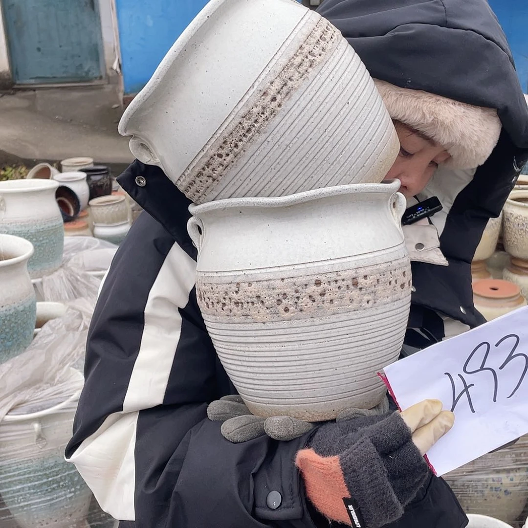 红陶王嫂花盆0201-493