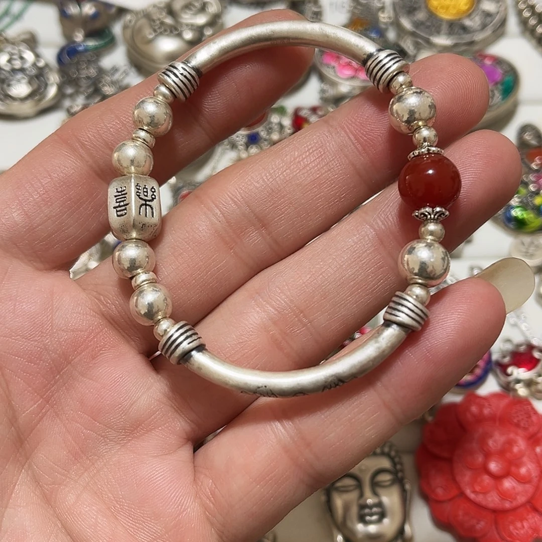 吊坠足银珐琅平安喜乐