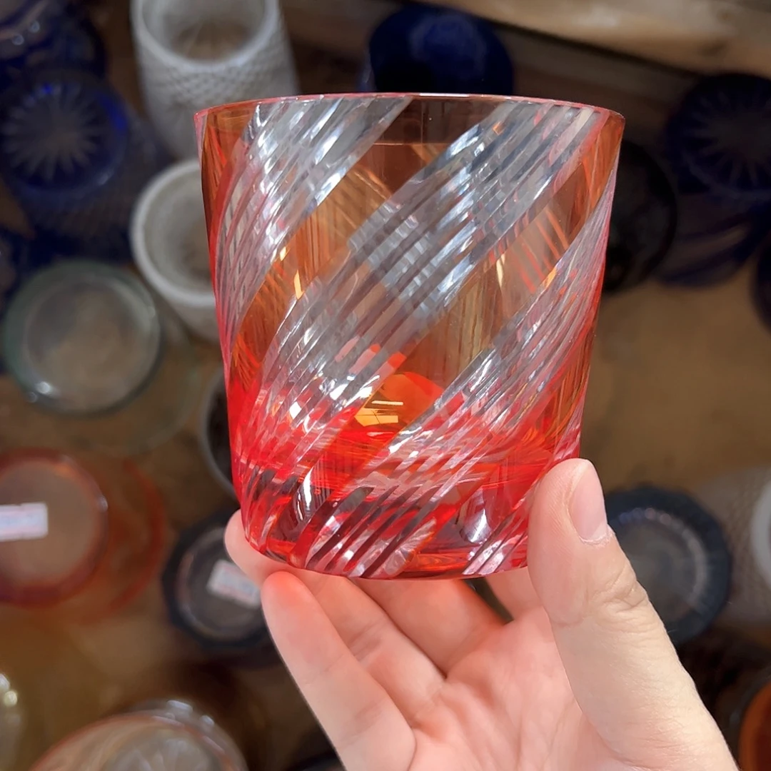 水晶玻璃高脚款微瑕一个