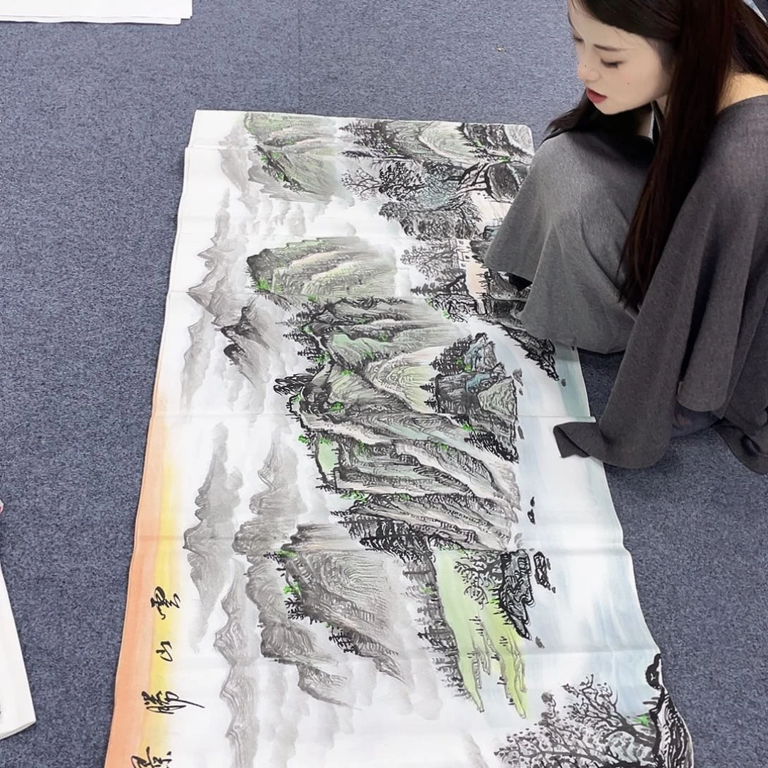 国画作品小姐姐放漏…