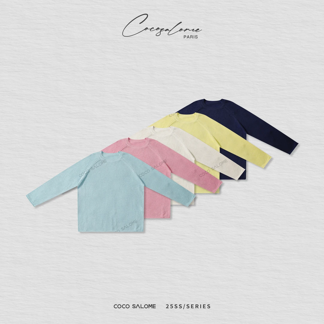 韩彬彬"和纸衣长袖"纯色进口和纸纱显瘦凉快女装针织长袖1500-2