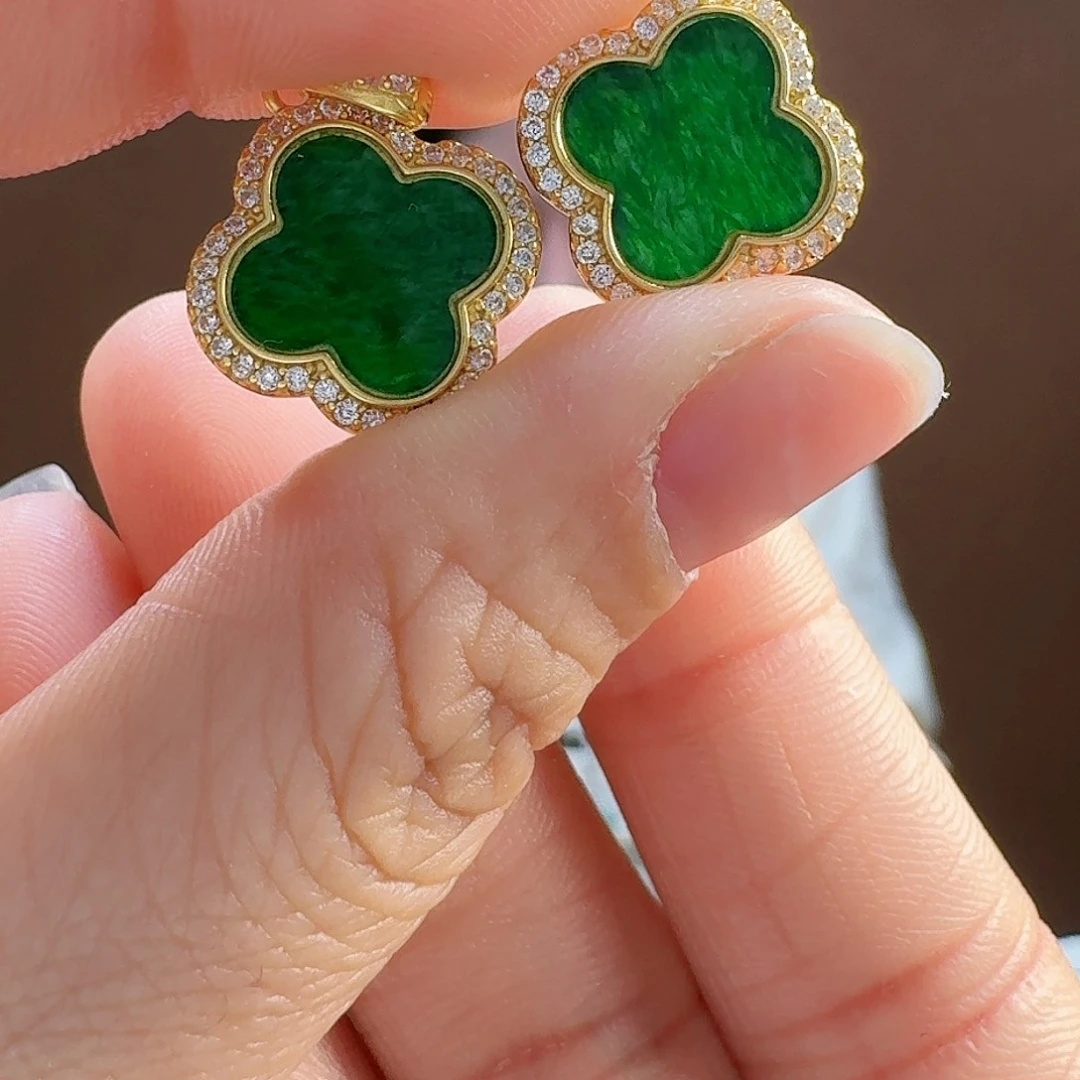 翡翠颈饰银S925镶嵌吊坠多样性发货一个