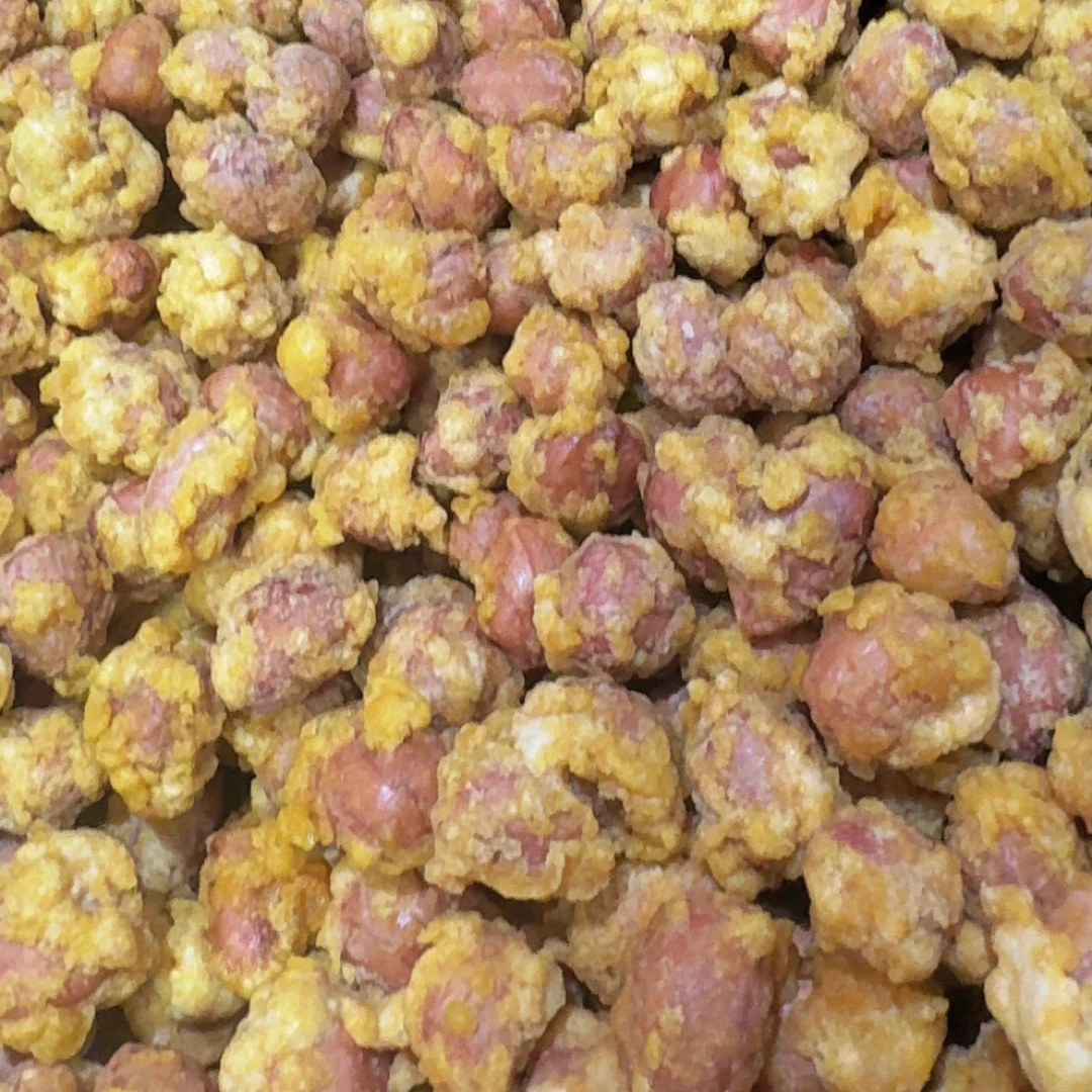 新县特产蛋酥花生农家鸡蛋面炸花生米丸子