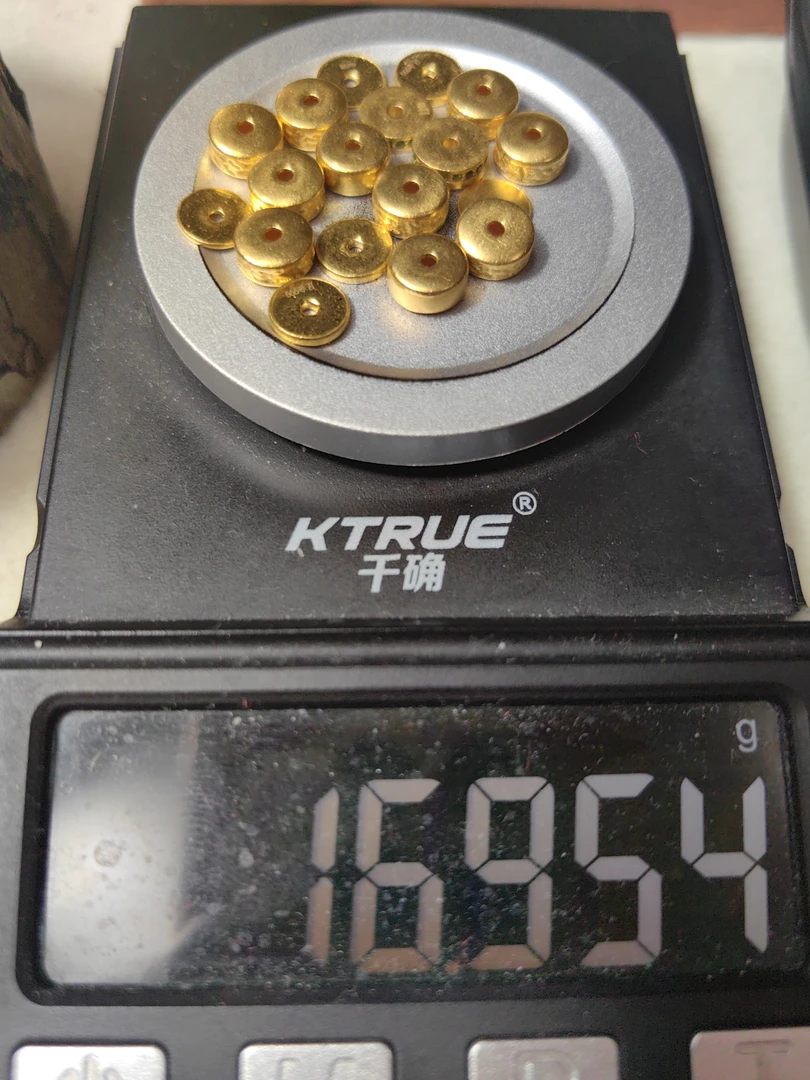 足金999药片嘎片黄金手串配饰